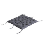 Garden Bench Seat Cushion 100x98x8cm Comfortable Weatherproof Dark Grey Cotton
