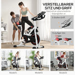 Ergometer, Adjustable Resistance, 120 kg, Steel, White/Black