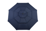 Outdoor Umbrella 14.8 Ft Double Sided Rectangular Large with Crank, Navy Blue