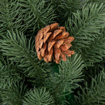 Fir Wreath, Christmas Door Wreath with Eyelet, Green PE