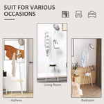 Coat Rack, Standing Hallway, Metal White