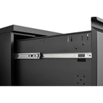 File Cabinet 2 Drawer Lock Rolling Under Desk Legal/Letter/A4 Metal Black