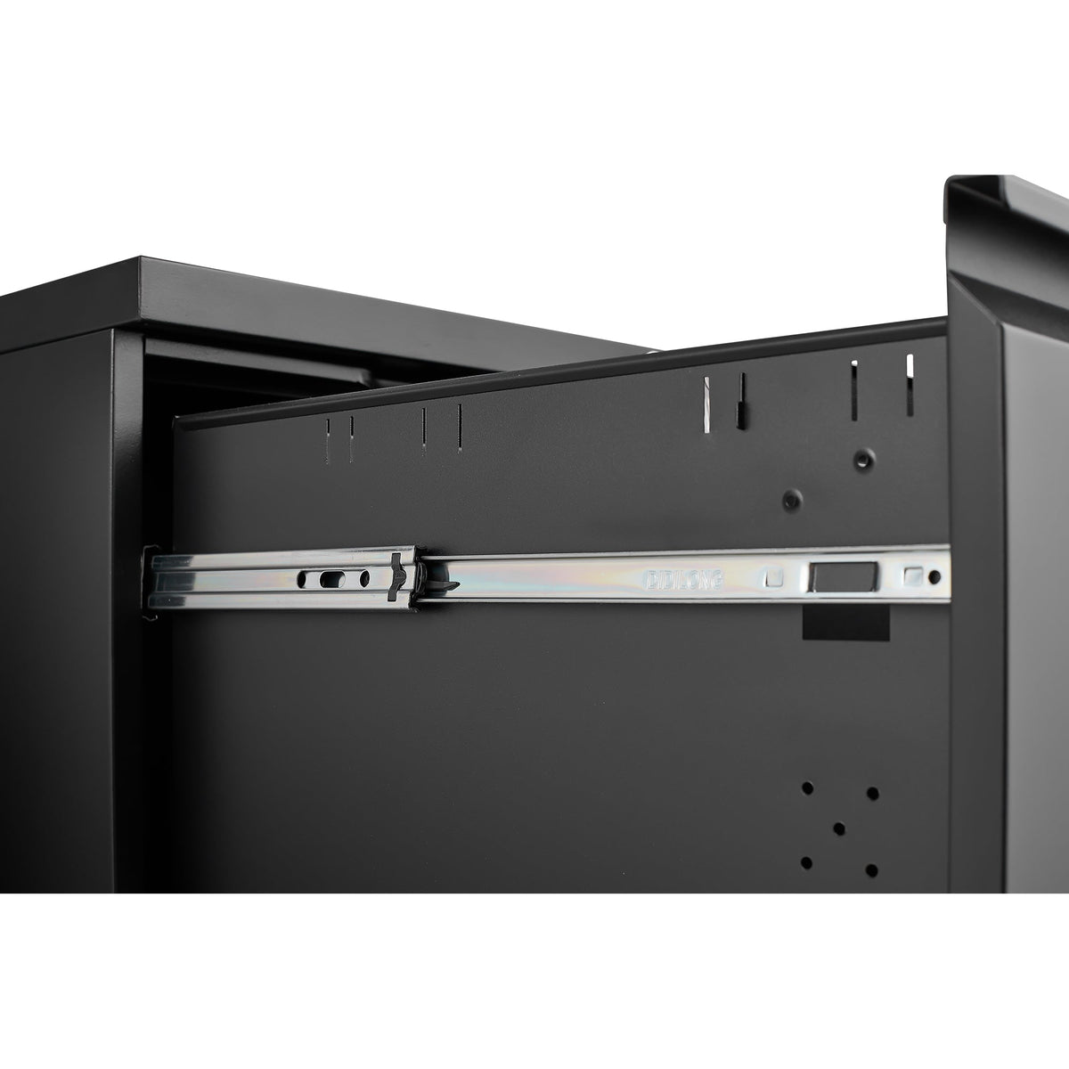File Cabinet 2 Drawer Lock Rolling Under Desk Legal/Letter/A4 Metal Black