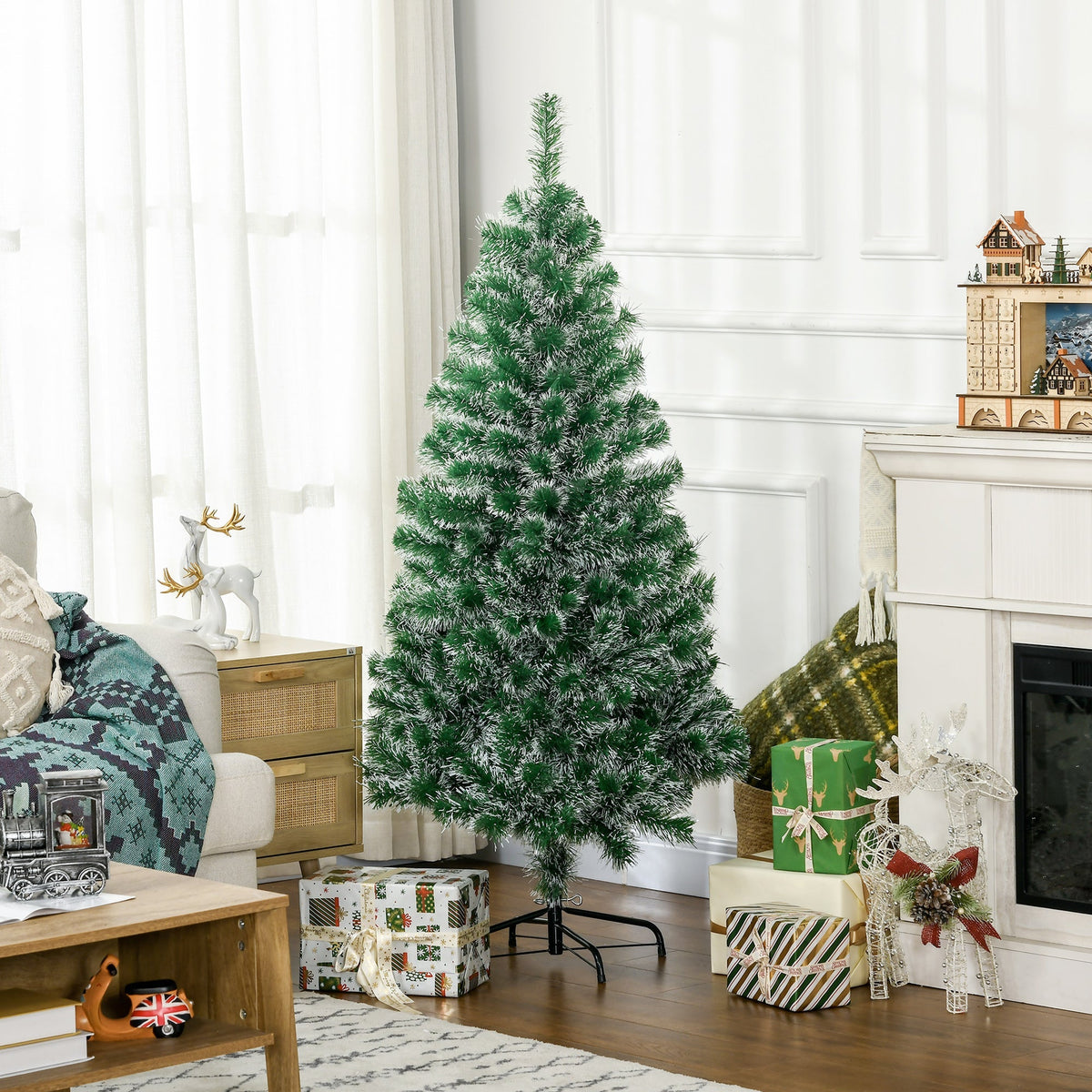 Artificial Christmas Tree, 1.5M, 416 Branches, PET, Green