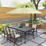 Cantilever Umbrella, Ø 260 cm, Waterproof, Tiltable, Aluminum, Beige