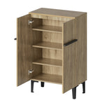 Shoe Cabinet Double Doors Adjustable Shelves - Modern 95x60x34.5cm