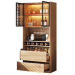 Display Cabinet with Glass Doors, Lighting - 180cm