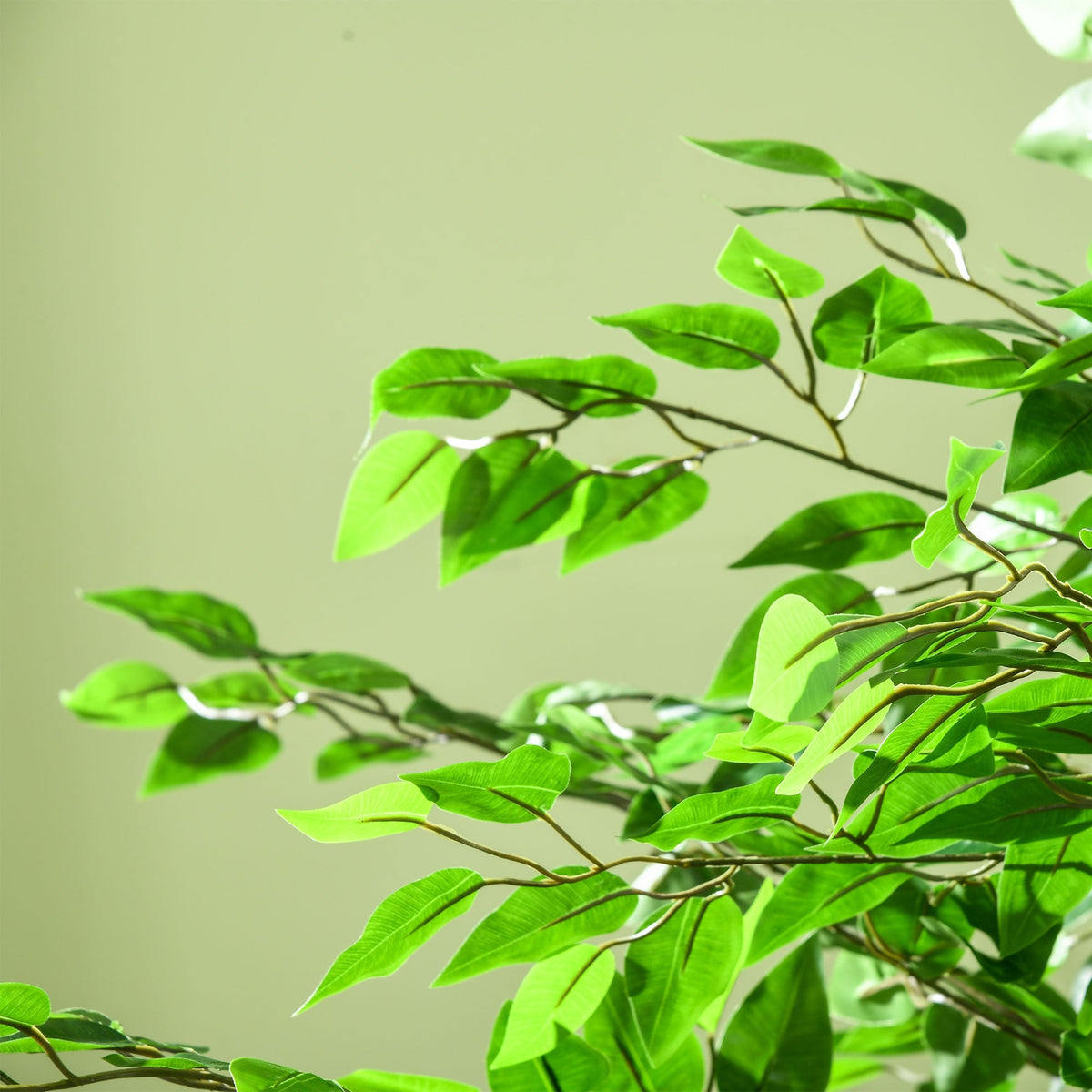 Artificial Ficus Tree, Realistic, Easy-Care, 180cm, Green