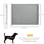 Stair Gate, Adjustable Safety Barrier, Metal Plastic Grey