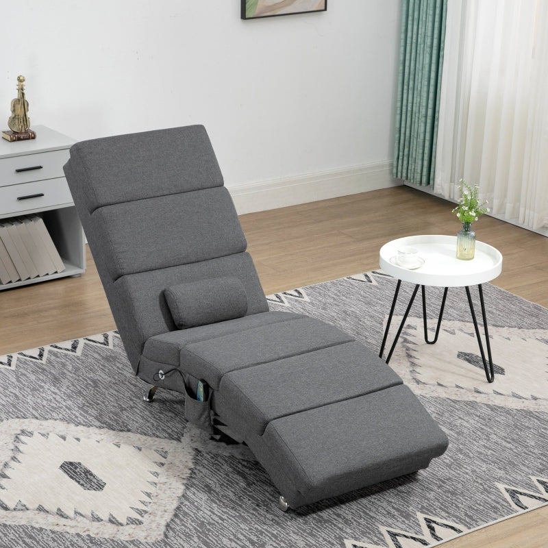 Relaxing Lounger, Massage, 5 Modes, Dark Grey