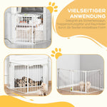 Dog Barrier, 3 Elements, Safety Door, White Plastic