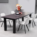 Dining Chair Set of 2 Soft Padded Metal Frame - Teddy Fleece