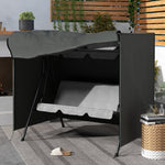 Hollywood Swing Cover 3-Seater Water-Repellent UV-Resistant 420D Oxford Fabric Dark Grey