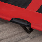 Dog Bed Elevated, Large Dogs, Metal Oxford Red