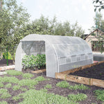 Greenhouse Foil 3.97 x 3.02 x 2m UV Protection Windproof Steel White
