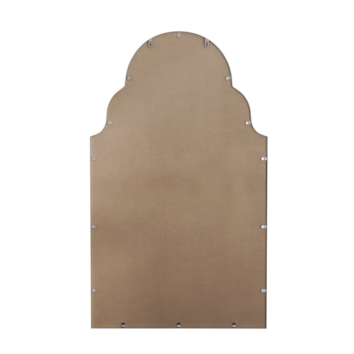 Rectangular Wall Mirror 61x101cm Silver Metal Frame