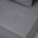 2-in-1 Sleeper Chair, Foldable Sofa Bed/Recliner, 100kg Capacity, Dark Grey