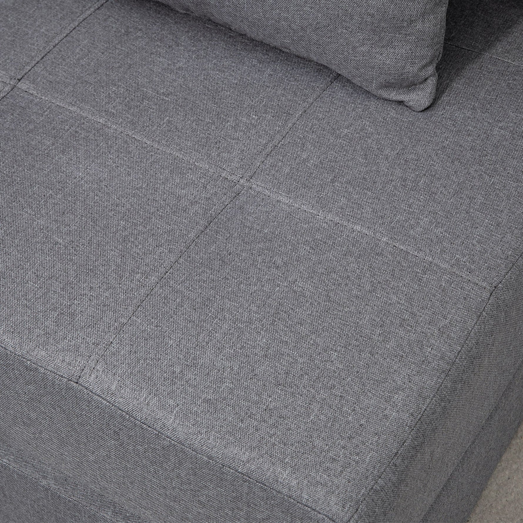 2-in-1 Sleeper Chair, Foldable Sofa Bed/Recliner, 100kg Capacity, Dark Grey