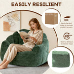 Ergonomic Round Bean Bag Chair Full-Body Contouring