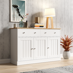 Sideboard, Engraved Texture Living Room Cabinet