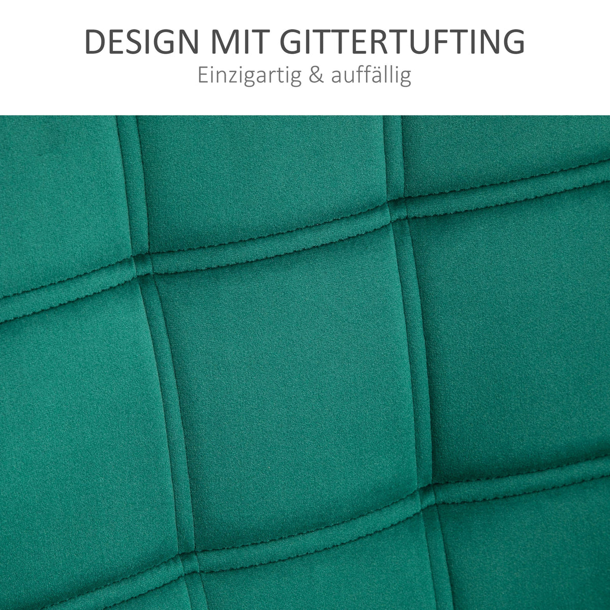 Single Armchair, Relax Chair, Velvet, Green