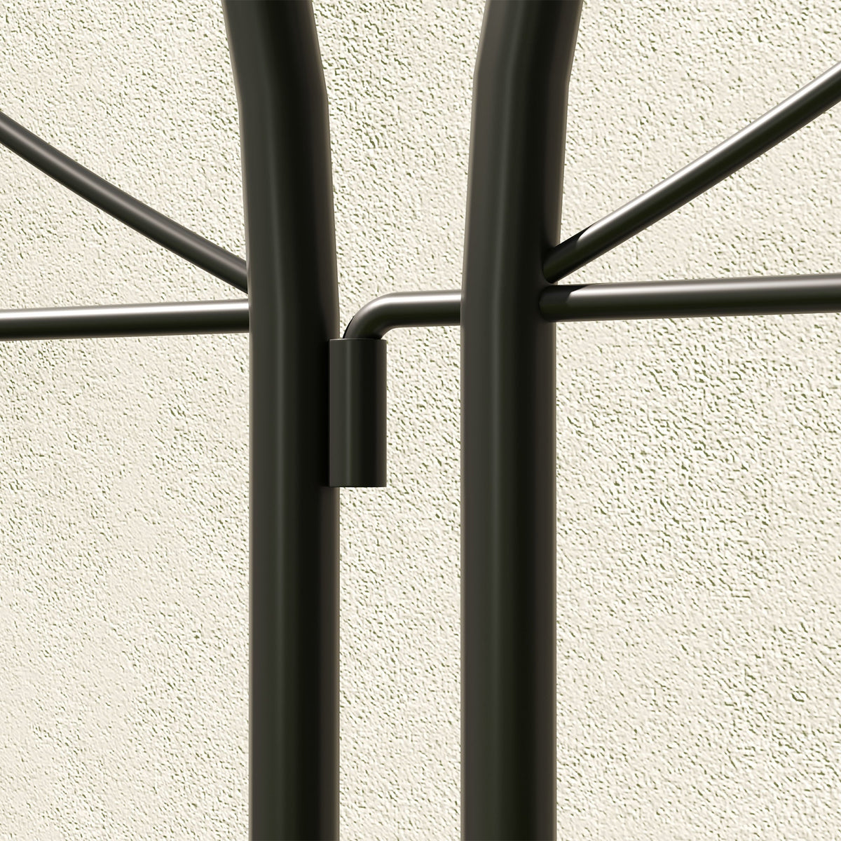 Metal Trellis 2-Piece Set, Rustproof 50x150cm Climbing Aid, Black