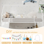 Twin over Twin Bunk Bed, House Shaped with Slide & Ladder, Metal