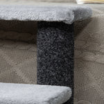 Cat Stairs, 64cm 4 Steps with Play Ball, Jute and Plush, Grey
