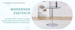 Modern Glass Beam Table Minimalist Ø89cm 92cm High