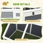 Turtle Box, Bottomless Outdoor Enclosure, Light Gray