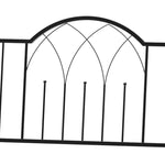Rose Arch with Bench, Garden Trellis, Metal Black