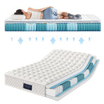 Spring King Mattress, 7-Zone Cold Foam Pocket Springs, 140x200cm Microfiber