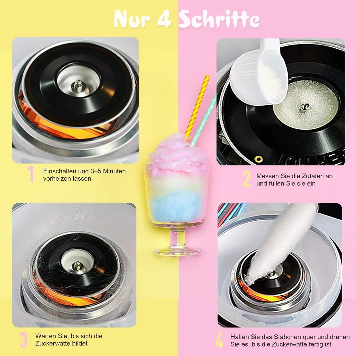 Cotton Candy Machine for Parties, Red
