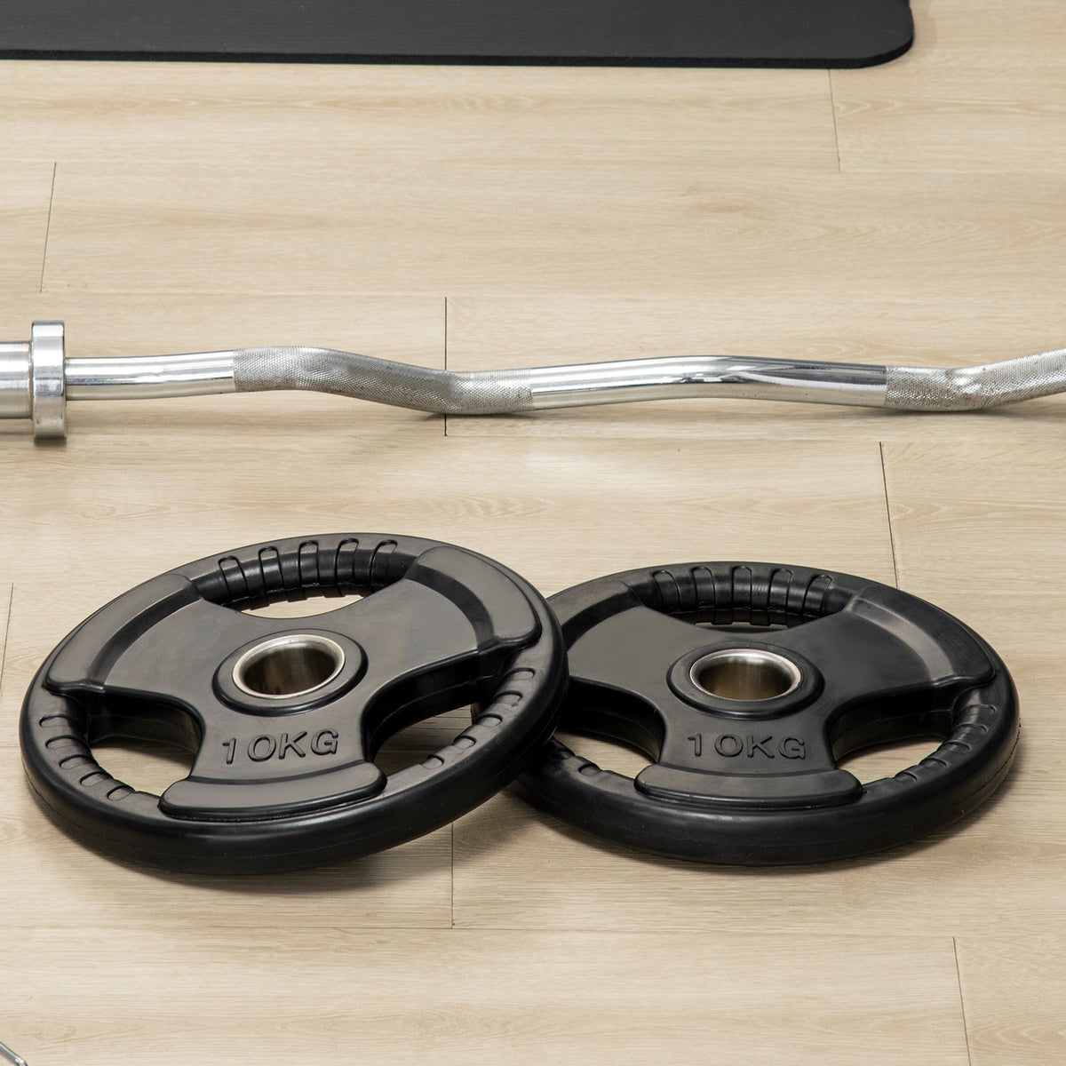 Weight Plates Tri-Grip 2x10KG Olympic, Rubberized