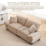 Double Sofa Modern Simple Feather Bed Cozy Khaki