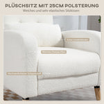 Lounge Chair, Lumbar Cushion Upholstered Armchair, White