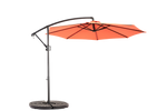 14.8 Ft Double Sided Outdoor Umbrella, Rectangular Large with Crank, Orange