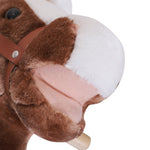 Rocking horse plush toy children's rocking animal brown