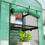 Greenhouse Roll-Up Door Shelves Winterproof Steel Foil