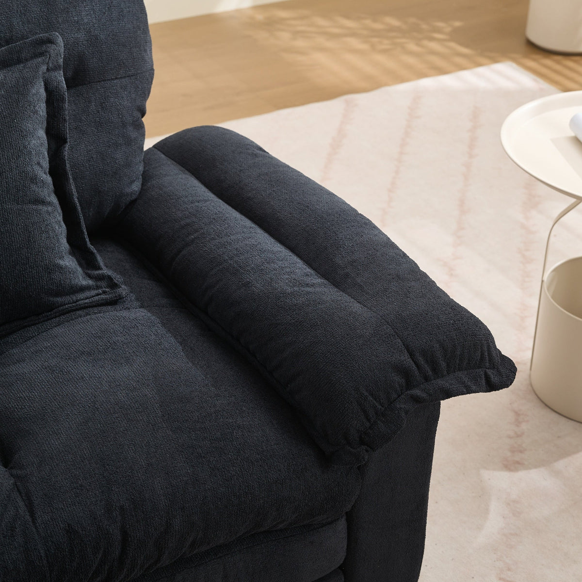 2-Piece Sofa Set with Single Sofa, Loveseat and Memory Foam Cushions, Chenille