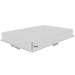 Mattress 3D Breathable Independently Wrapped Dual Support 160x200cm - White