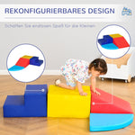 Foam Building Blocks, 4-Piece Soft Climbing & Construction Toys, Multi-colored