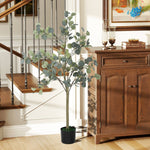 Artificial Eucalyptus Tree, Large 150 cm, Cement