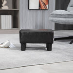 Footstool/Ottoman, Rectangular Footrest, Faux Leather