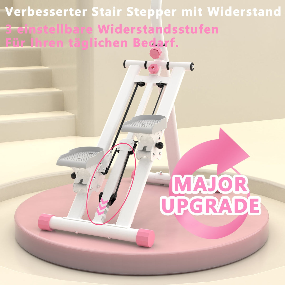 Stair Stepper Adjustable Resistance Home Gym Equipment