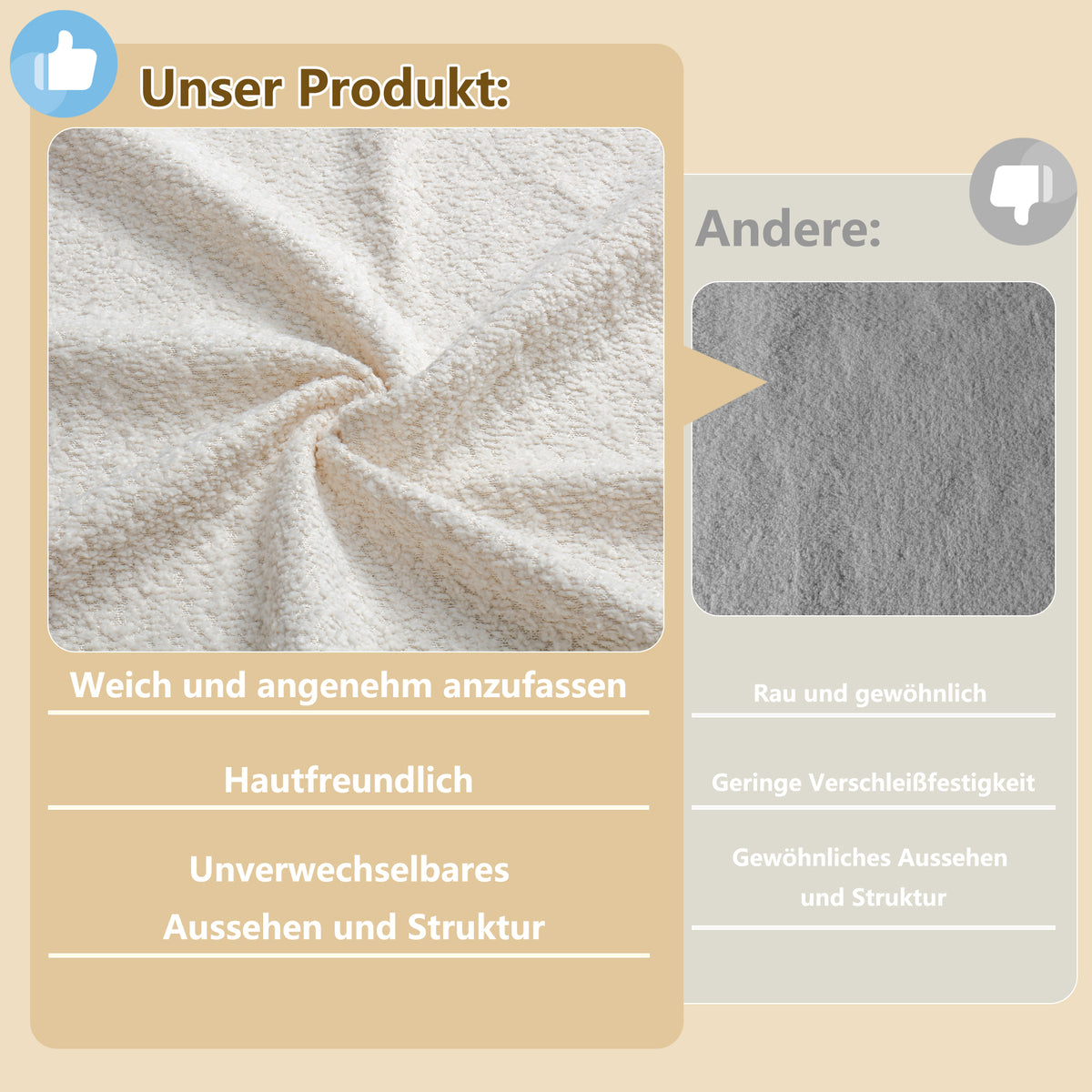 Upholstered Bed 140x190cm with Safety Rails & Storage, Beige Velvet