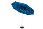 Outdoor Umbrella, 14.8 Ft Double Sided Rectangular Large with Crank, Blue