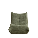 Chenille Togo Sofa, Armless Floor Lounge Chair with High-Density Memory Foam, Chenille Fabric