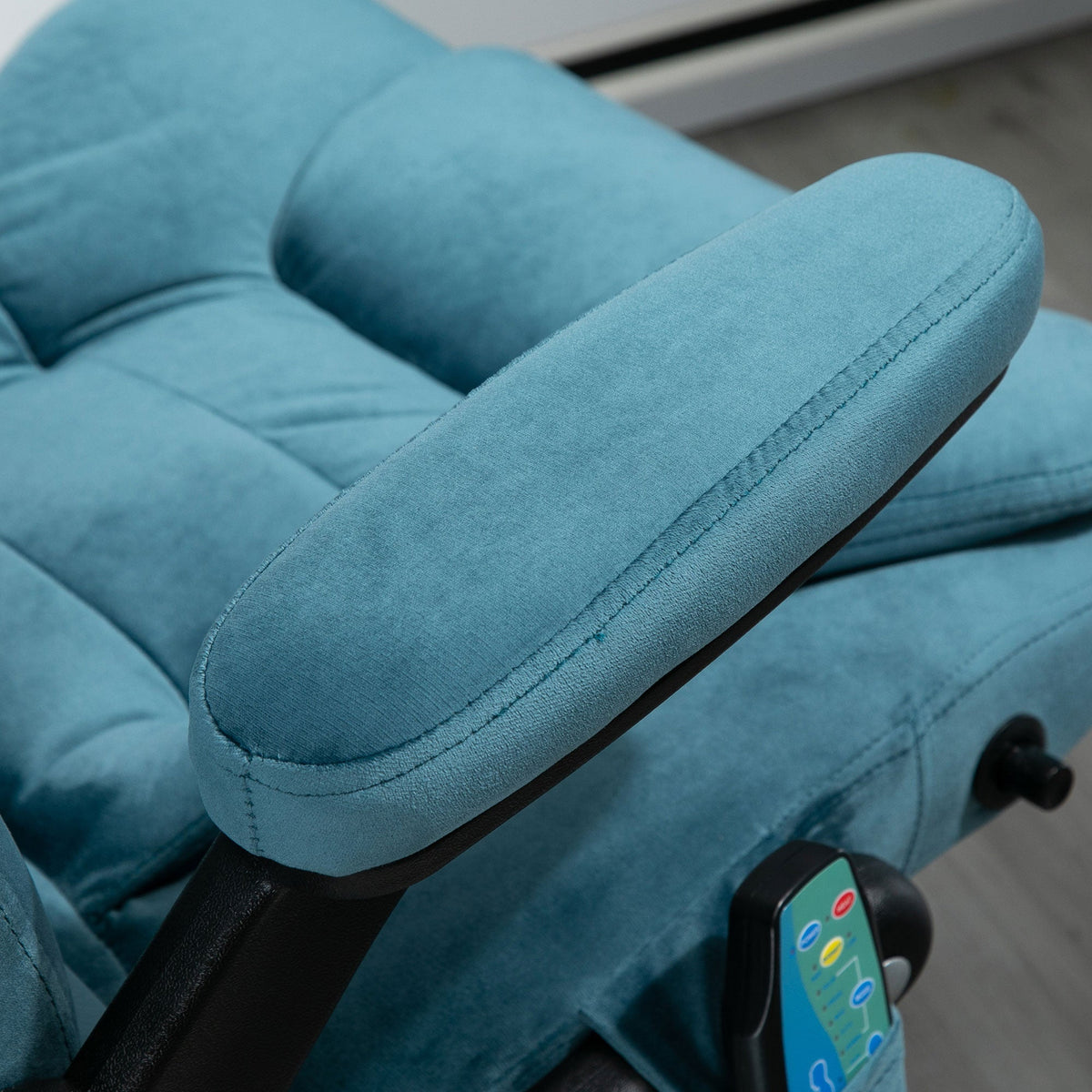 Office Chair Gaming Chair, Massage & Heating Function, Height-Adjustable 120kg, Blue
