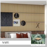 Acoustic Panels, 4pc 60x60cm 3D Wall Panels, Oak